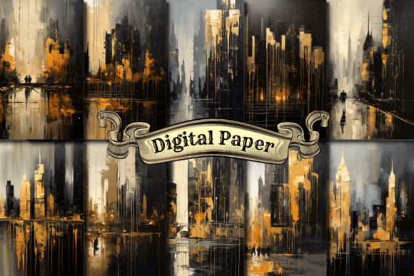 Abstract Painting Digital Paper