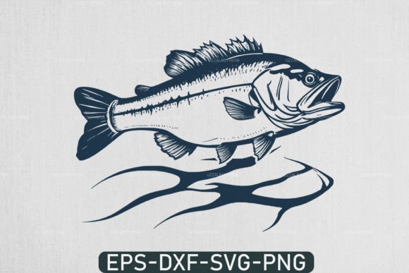 Bass Fishing SVG and Father's Day SVG Designs for Creative Projects