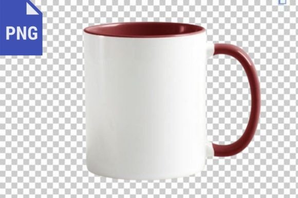 Coffee Mug 11Oz Maroon Handle PNG: A Practical Asset for Modern Visual Storytelling