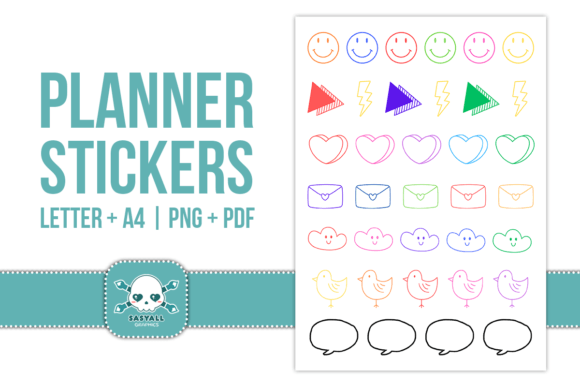 Cute Colorful Planner Stickers