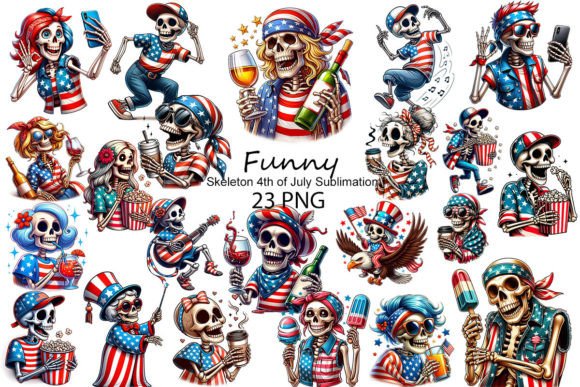 Funny Skeleton 4th of July Sublimation: Creative Ways to Bring Humor and Holiday Spirit Together