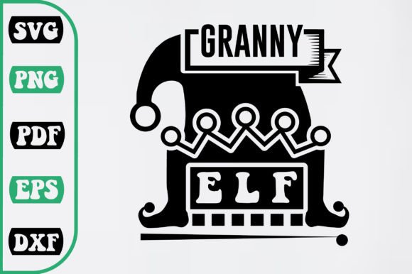 Granny Elf SVG Design for Creative Holiday Projects