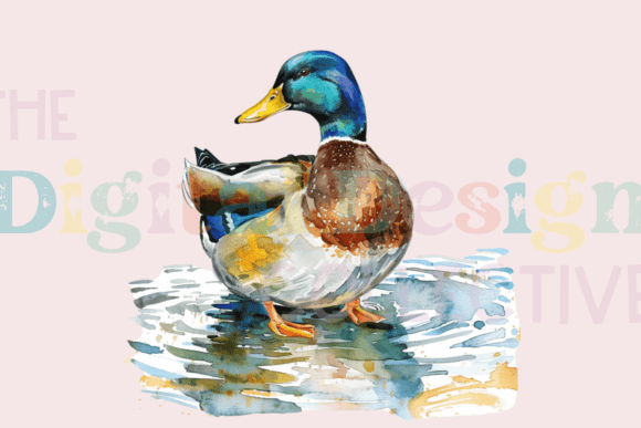 PNG Mallard Duck Clipart for Modern Design