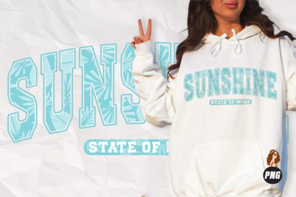 Sunshine State of Mind Retro Summer Png for Branding