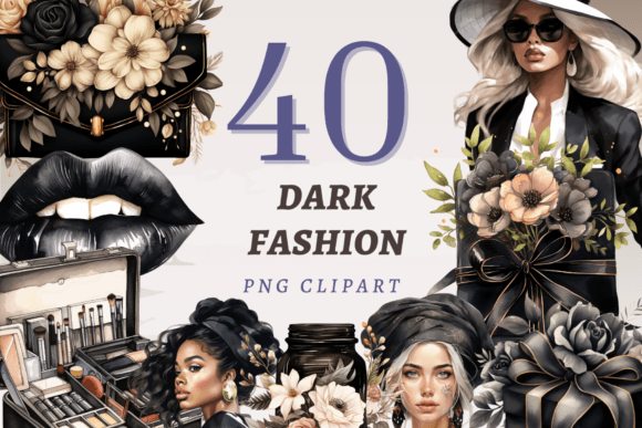 Unlock Edgy Aesthetics: A Deep Dive into the Dark Fashion PNG Bundle
