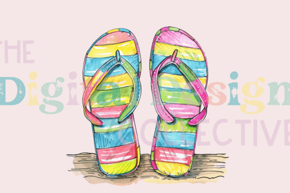 Why Colorful Beach Flip Flops PNG Assets Are Essential for Modern Digital Design